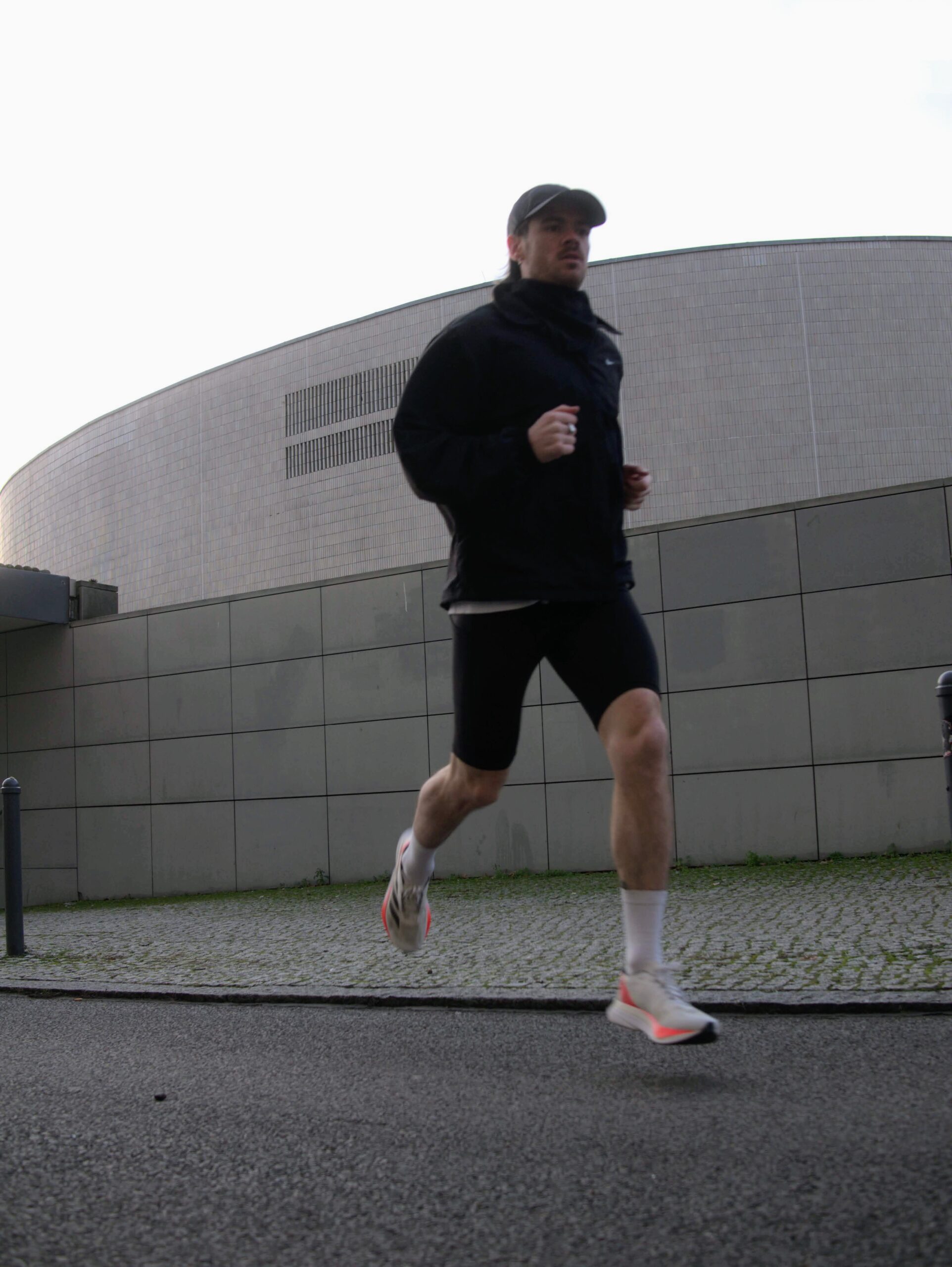 Colly running in Berlin after building back safely
